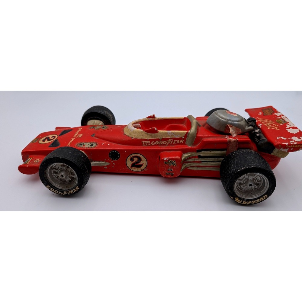 Vintage 1972 AJ Foyt ITT Goodyear Coyote Indy Race Car Decanter Hoffman Distill
